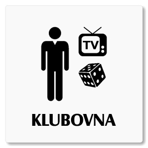 Klubovna, 80x80mm, bílá, Nevada